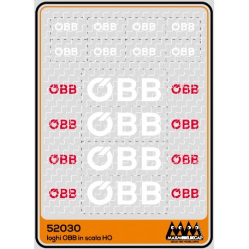 52030 MAX MODEL - Logo OBB 1/87