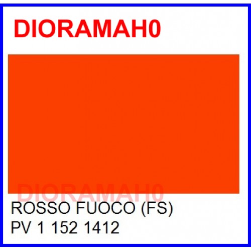 Rosso fuoco (FS) PV 1 152 1412 - DR TOFFANO Puravest - ferromodellismo
