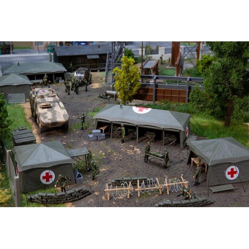 144109 FALLER - Tende militari croce rossa 1/87