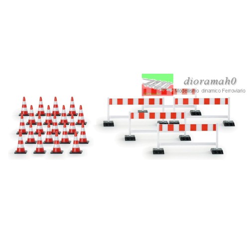 052566 HERPA - Coni stradali e barriere 1:87 052566 HERPA - Coni stradali e barriere 1:87