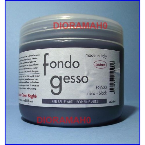 FG500 N - Fondo gesso colore nero 250 ml