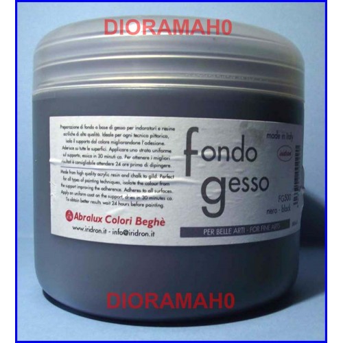 FG500 N - Fondo gesso colore nero 500 ml