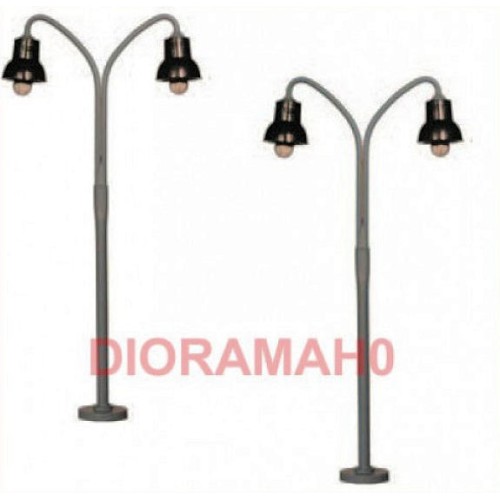 100052 BELI BECO - Lampione doppio curvo 106 mm