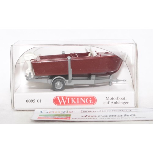 0095 01 WIKING - Carrello con Motoscafo 1/87