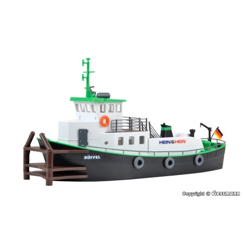 38520 KIBRI - Barca dragatore per spinta chiatta 1/87