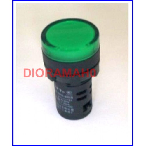 Spia luminosa colore verde a 12V