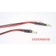 LED 3 mm BIANCO 12v - 2 Pezzi cablati con resistenza