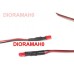 LED 3 mm ROSSO 12v - 2 Pezzi cablati con resistenza LED 3 mm ROSSO 12v - 2 Pezzi cablati con resistenza