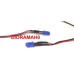 LED 5 mm BLU 12v  - 2 Pezzi cablati con resistenza