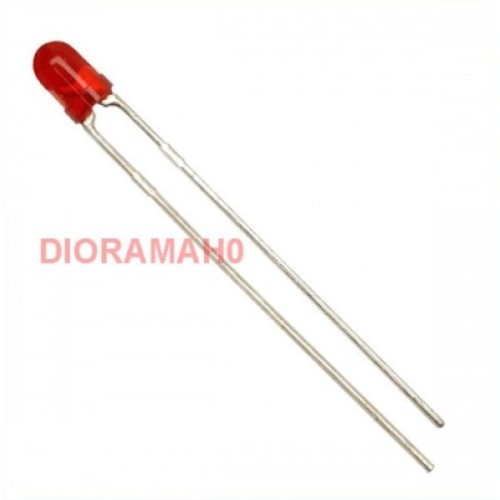 LED ROSSO 3 mm. Luminosità standard 