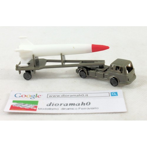 00259 WIKING - Trattore aeroportuale con carrello missile 1/87