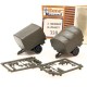 328 ROCO Minitanks - Due carrelli telonati da campo 1/87