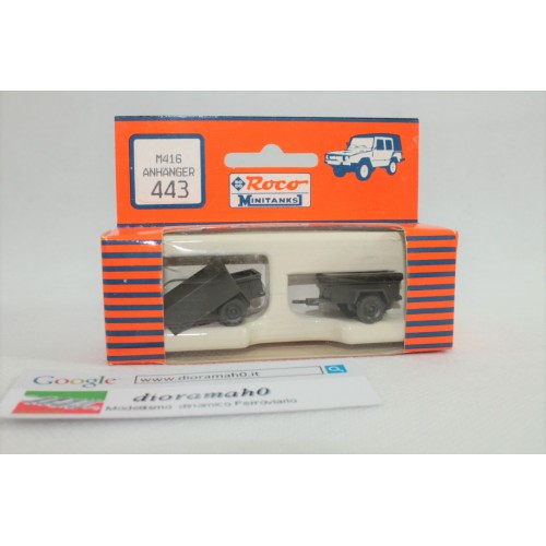 443 ROCO Minitanks - M415 Coppia carrelli militari 1/87