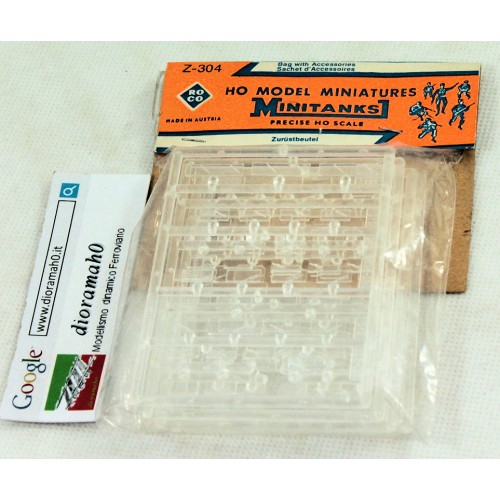 Z 304 ROCO Minitanks - Vetri di ricambio per Minitank Roco 1/87
