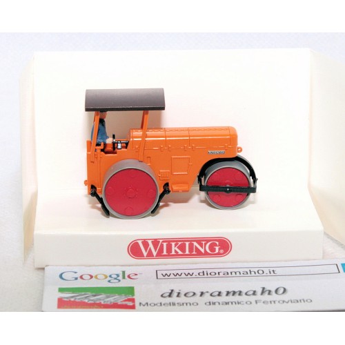 898 02 28 WIKING - Road Roller Rullo compressore con operatore 1/87