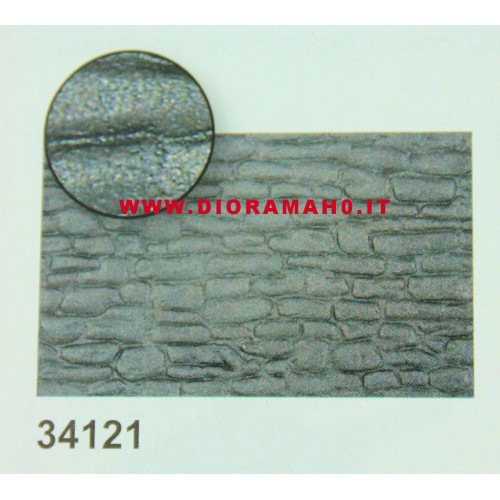 34121 KIBRI - Muro di pietra irregolare - Foglio PVC