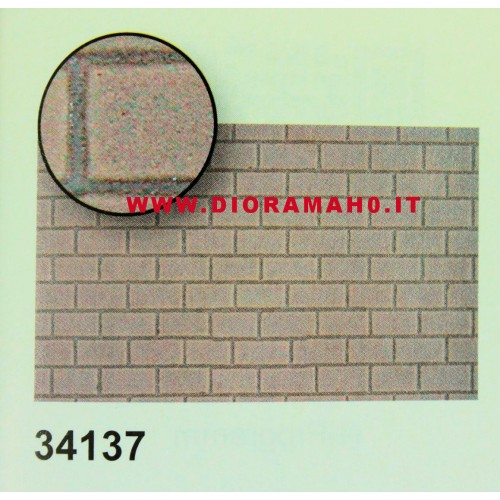 34137 KIBRI - Muro di mattoni - Foglio PVC