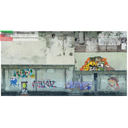 56669 NOCH - Muro imbrattato MURALES 1/87