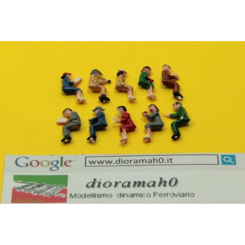 00118DIO PREISER - 10 Personaggi seduti 1/87