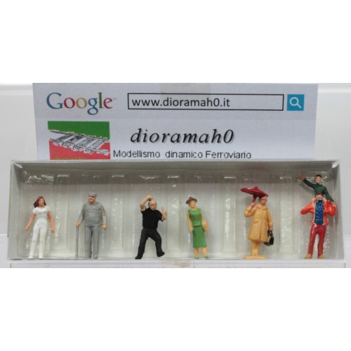 00284 DIORAMAH0 - 6 Personaggi differenti 1/87