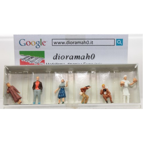 00299 DIORAMAH0 - Set personaggi varie situazioni 6 pz 1/87