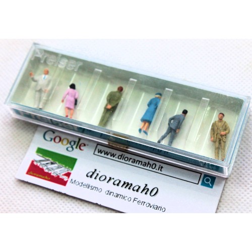 14125 PREISER - Set personaggi passanti  14125 PREISER - Set personaggi passanti