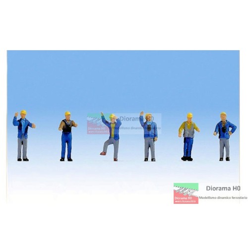 15279 NOCH - Operai ferroviari epoca III - IV 1:87 15279 NOCH - Operai ferroviari epoca III - IV 1:87