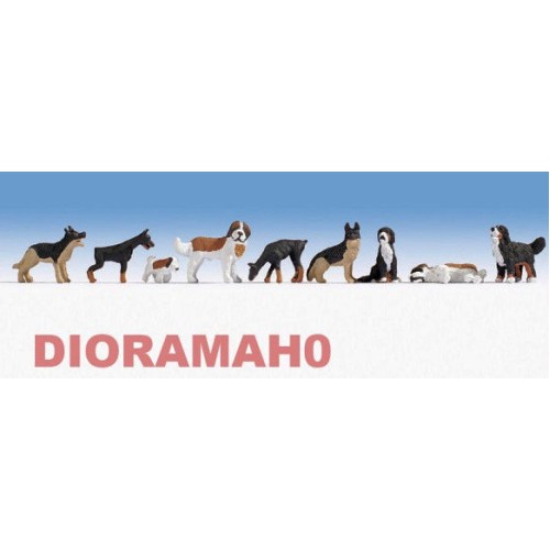 15717 NOCH - Set di cani in diverse razze 1/87