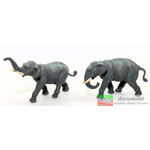 20375 PREISER - Coppia elefanti 1:87