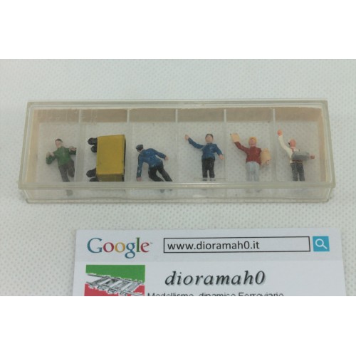 25014 PREISER - Set ambulanti stazione ferroviaria 