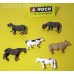 603 NOCH - 6 pezzi - Cavalli e mucche da fattoria e pascolo