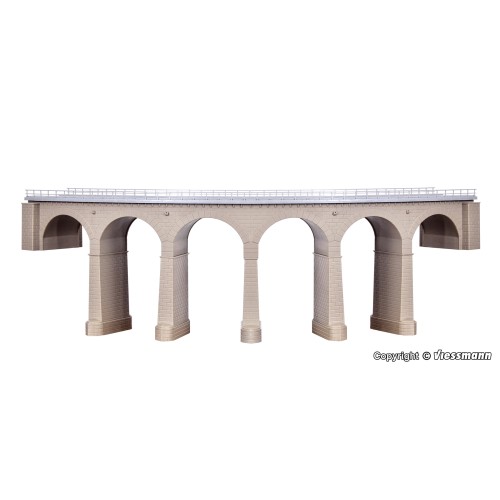 39725 KIBRI - Ponte con piloni rompighiaccio curvi 1/87