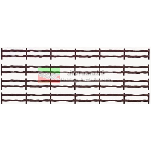 6008 BUSCH - Staccionata in legno 1/87