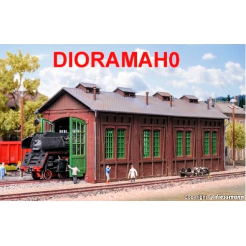 45763 VOLLMER - Deposito per singolo locomotore H0