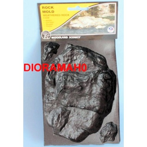 C1238 WOODLAND SCENICS - Stampo in gomma per costruire rocce e massi H0
