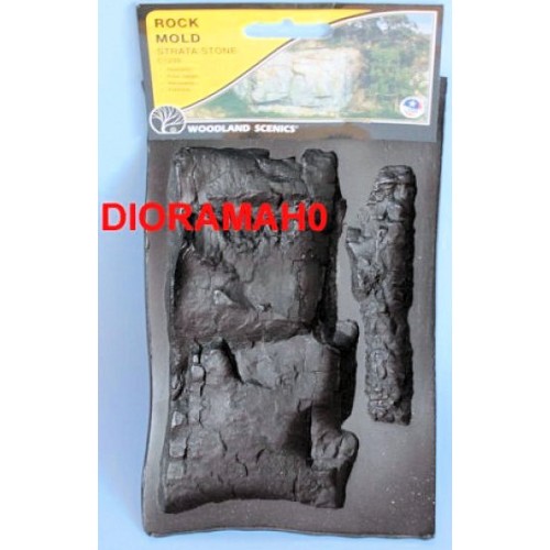 C1239 WOODLAND SCENICS - Stampo in gomma per costruire rocce e massi H0