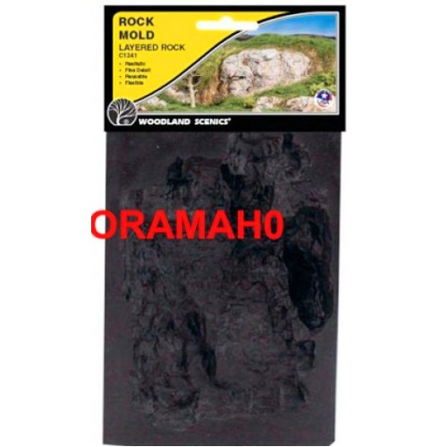C1241 WOODLAND SCENICS - Stampo in gomma per creare rocce 