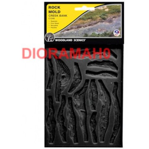 C1245 WOODLAND SCENICS - Due stampi in gomma per costruire 29 rocce