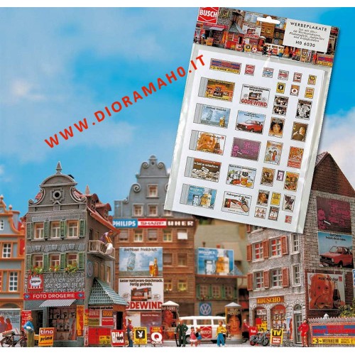 6030 BUSCH - Cartelli pubblicitari H0 1/87