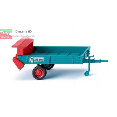 0887 03 WIKING - Rimorchio agricolo d'epoca anni 50' 1:87