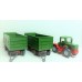 28556 01 WIKING - Trattore con due rimorchi 1/87