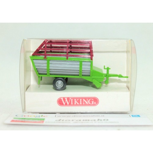381 00 13 WIKING - Carrello caricatore fieno con gabbia 1/87