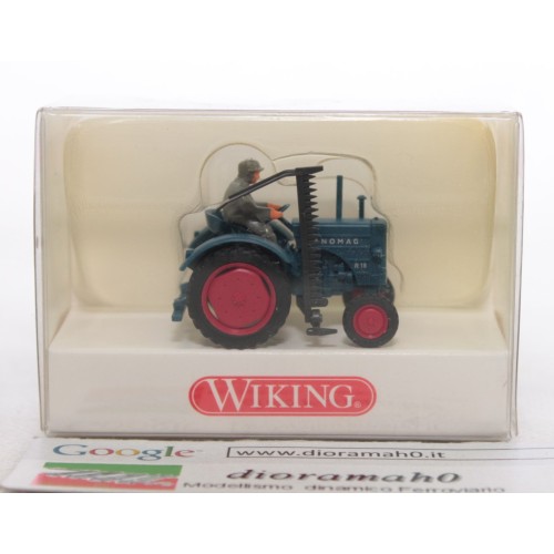 885 02 28 WIKING - Trattore Hanomag R16 con falciatrice e operatore