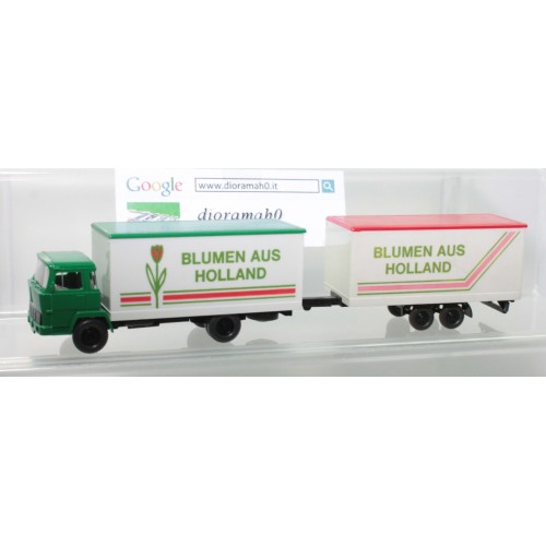 WIKING - Auto articolato trasporto fiori "Tulipani" 1/87