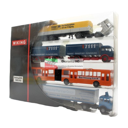198301 WIKING - Set di 4 automezzi 1:87
