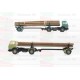 20390 WIKING - Coppia di auto articolato MB adibito al trasporto di tronchi 1:87