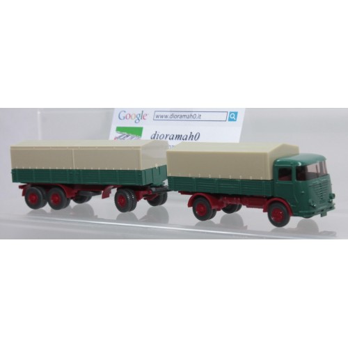477/1 WIKING - Auto rimorchio telonato anni 50/60' 1/87 