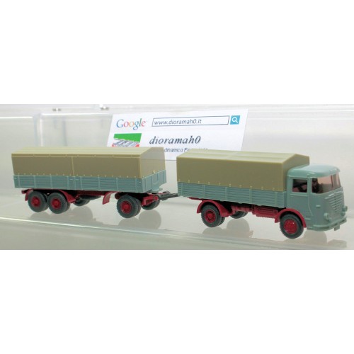 477 WIKING - Auto rimorchio telonato anni 50/60' 1/87 