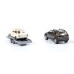 0097 40 37 WIKING - VW Touareg con carrello a bordo Trabant 601 S  1/87