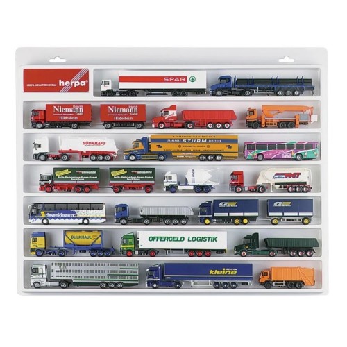 029216 HERPA - Vetrina espositiva per auto snodati camion tir 1/87